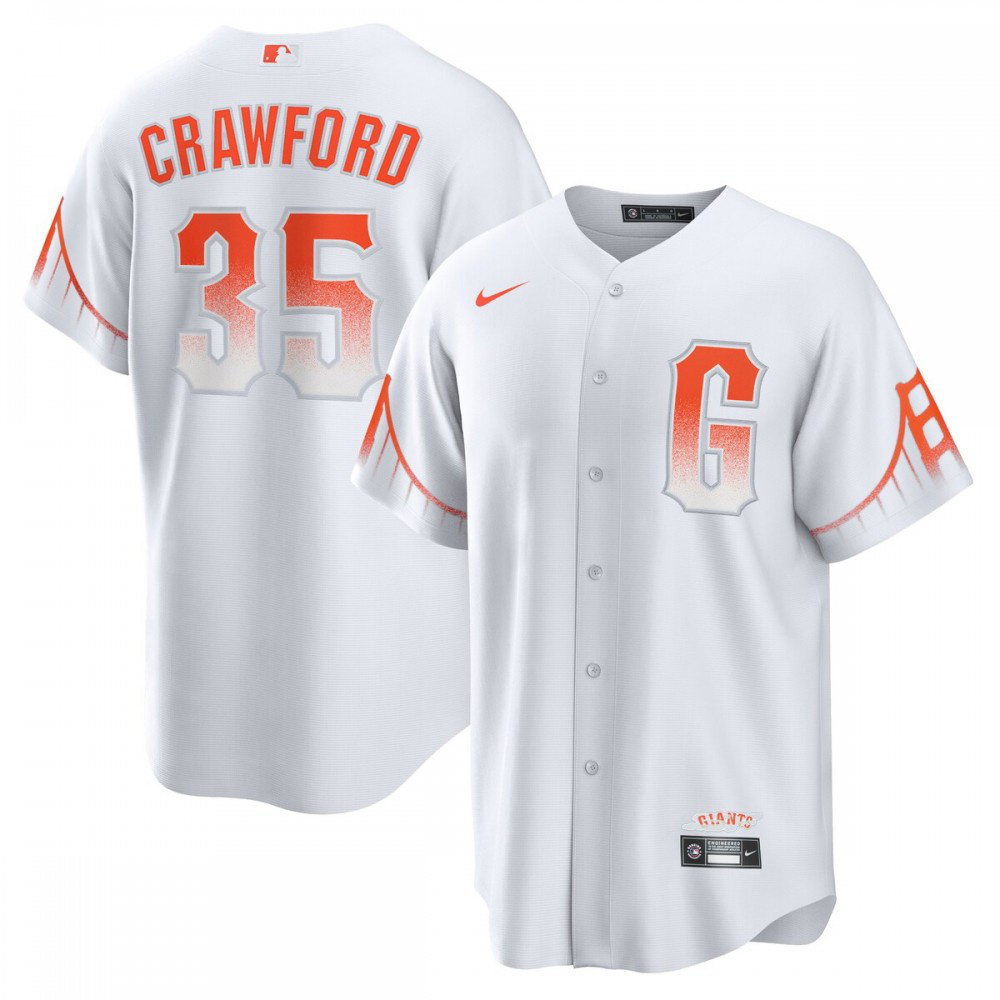 Brandon Crawford San Francisco Giants City Connect Replica Player Jersey - White-Pro Kit Vault | Brand New 26/27 Sports Jerseys